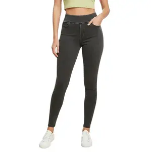 Stretchy Jeans for Women High Waist Jeggings Tummy Control Skinny Jeans Pull on Leggings with Pockets Trendy Casual