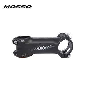 MOSSO Bike Stem 31.8*28.6mm, 90mm Length Black Silver Aluminum Alloy MTB Road Bike Handlebar Stem AL-STEM-07