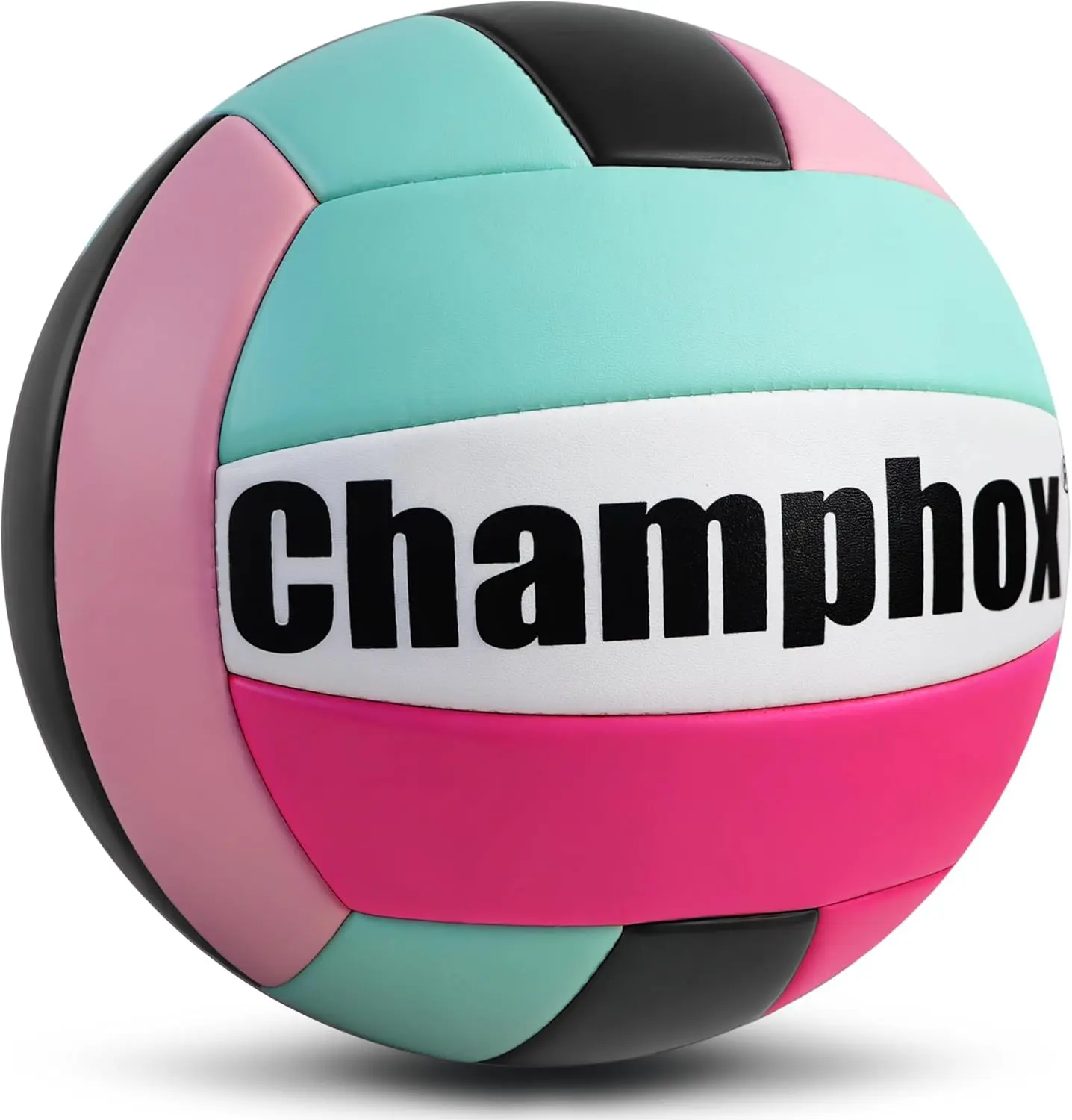 Soft Volleyball Pink Size 5 for Girls Kids Beginners with Pump & Mesh Bag | 8.2in Diameter, Weighted 9.20z, Premium PU Leather Covered, Volley Ball Skills Practicing Team Training Outdoor Indoor