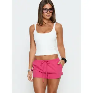 Makeli Micro Beach Short Fuchsia Stripe