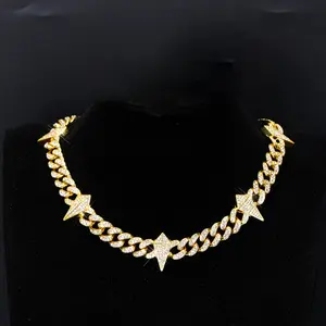 20 Inch Black Panther Cuban Chain for Men Women, Hip Hop Jewelry Rapper Necklace – Iced Out Bling Pendant, Heavy Duty Cuban Link Chain, Gift for Him Her