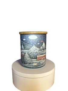 Christmas Fantasy 6 oz Decorative Scented Soy Wax Sublimation Candle