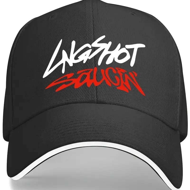 High Quality Vintage Kpop Themed Sandwich Cap With Lngshot Saucing Lettering - Breathable Baseball Hat Suitable For Food Delivery, Gym, Casual Attire, Kpop Merchandise For Fans, Casual Sandwich