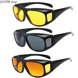 3 Pack Night Vision Driving Glasses for Men Women, Anti Glare Polarized Sunglasses UV400, Day Night Driver Safety Eyewear for Car Driving, Rain Fog Highway Use,summerwins