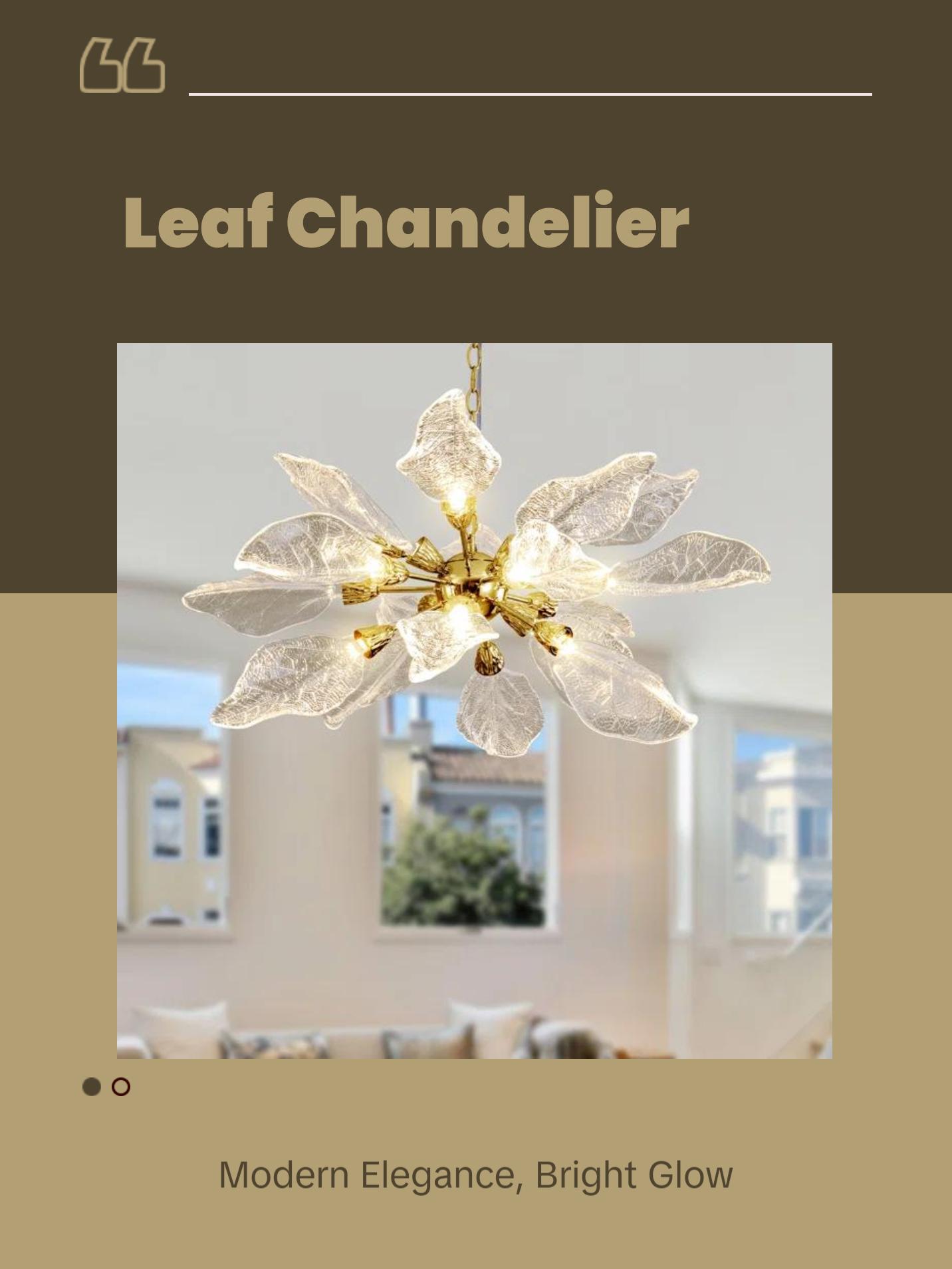 18-Light Modern Dimmable LED Chandeliers for Dining Room