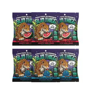 SLIMTHICC PROTEIN GUMMIES Rabid Razz 18g Protein 100 Calories Complete Protein Source Less Sugar Free Gluten Free