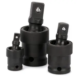 3pcs Impact Universal Joint Set - 1/4", 3/8" and 1/2" Drive, CR-MO, Impact Grade, U-Joint Sockets Swivel, Automotive Repair Tools