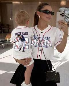 Personalized Baseball Mom Jersey, Custom Name Number Baseball Shirt, Proud Baseball Mama Gift