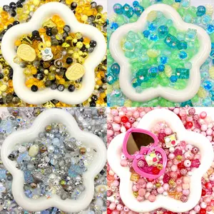 Jewelry Making Beads Mix for DIY Jewelry & Crafts – 8/10/12mm Glass, Resin & Metal Beads