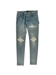 991031 Amiri MX1 Lightwash Jeans White Ribbed