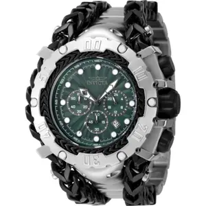 Invicta Men's 48186 Gladiator Quartz 3 Hand Green, Gunmetal Dial Watch