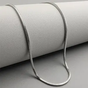 Elegant Silver Snake Chain Necklace – Timeless Style for Every Occasion