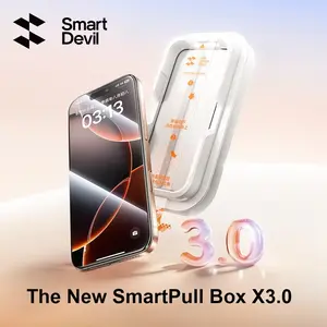 SmartDevil Screen Protector for iPhone 17 Pro Max 17 Pro 16 15 14 Dust-free Box HD Clear Temperd Glass Film Anti-fingerprint
