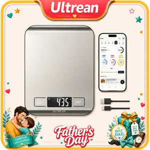 Ultrean Smart Kitchen Scale, 33lb Digital Food Scale with Built-in Nutritional Calculator