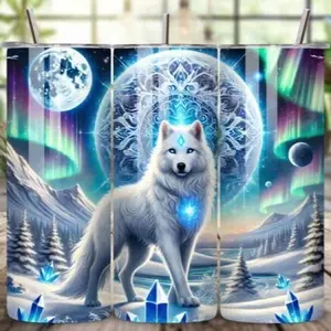 Wolf | 20oz sublimation transfer print out (TRANSFER ONLY, NOT A FINISHED TUMBLER)