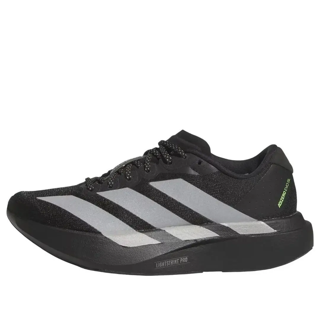Adidas Adizero Evo SL Black Silver Metallic Signal Green