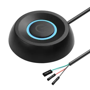 PC Power , Desktop  External Remote Start, Motherboard Button, Extension  with LED Light (Black)