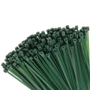 6 Inch Multi-Color Multi-Purpose Nylon Zip Ties (200, Dark Green)