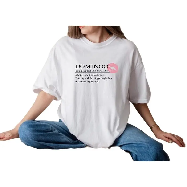 Domingo SNL, bachelorette skit, t shirt simple, asethetic y2k, marcello hernandez  Unisex Garment-Dyed T-shirt