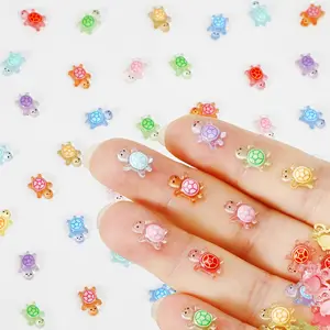 300 Pack Luminous Mini  Turtles,  Sea Turtle Glow in The Dark for Crafts Cute  Miniatures  Figurines to  for Fairy Garden Landscape Dollhouse Party Decorations