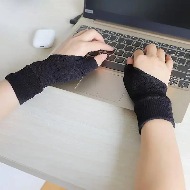 Thumb Compression Gloves, With Gel Pads and Fingerless Support, Breathable Wrist Support for Daily Use