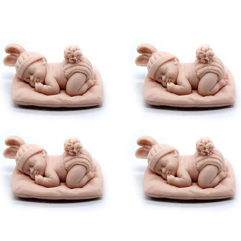 Customize Sleeping Baby Candle - Decorative Candle with Sleeping Baby Design, Ideal for Home Decor and Ornaments