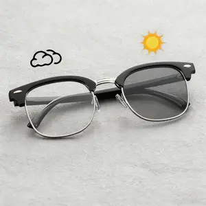 Retro Square Fashion Men's Glasses - Everyday Style Glasses | Classic Square Frame | Composite Frame Fashion Glasses, Stylish and Durable, Suitable for Daily Wear