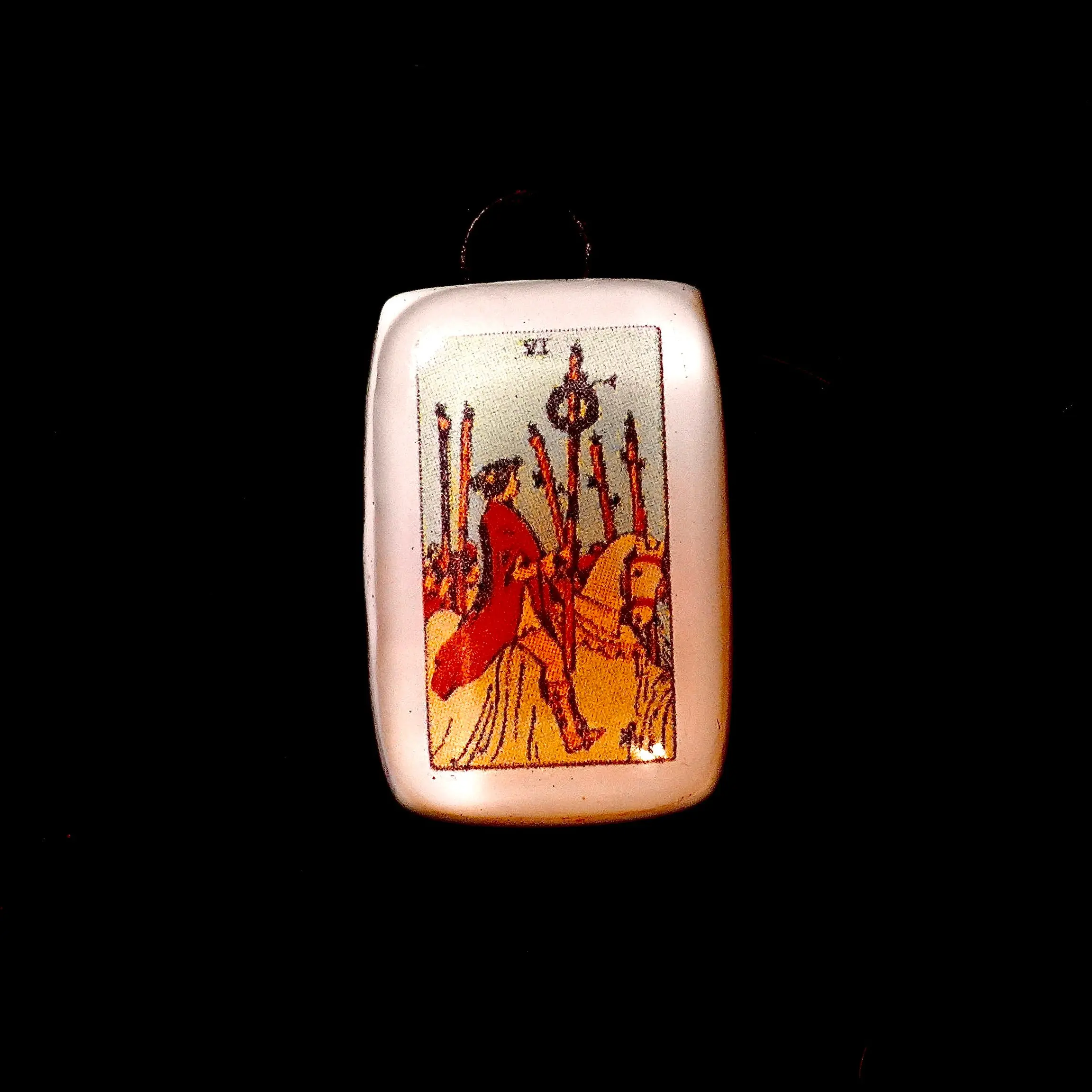 Six of Wands Tarot Charm