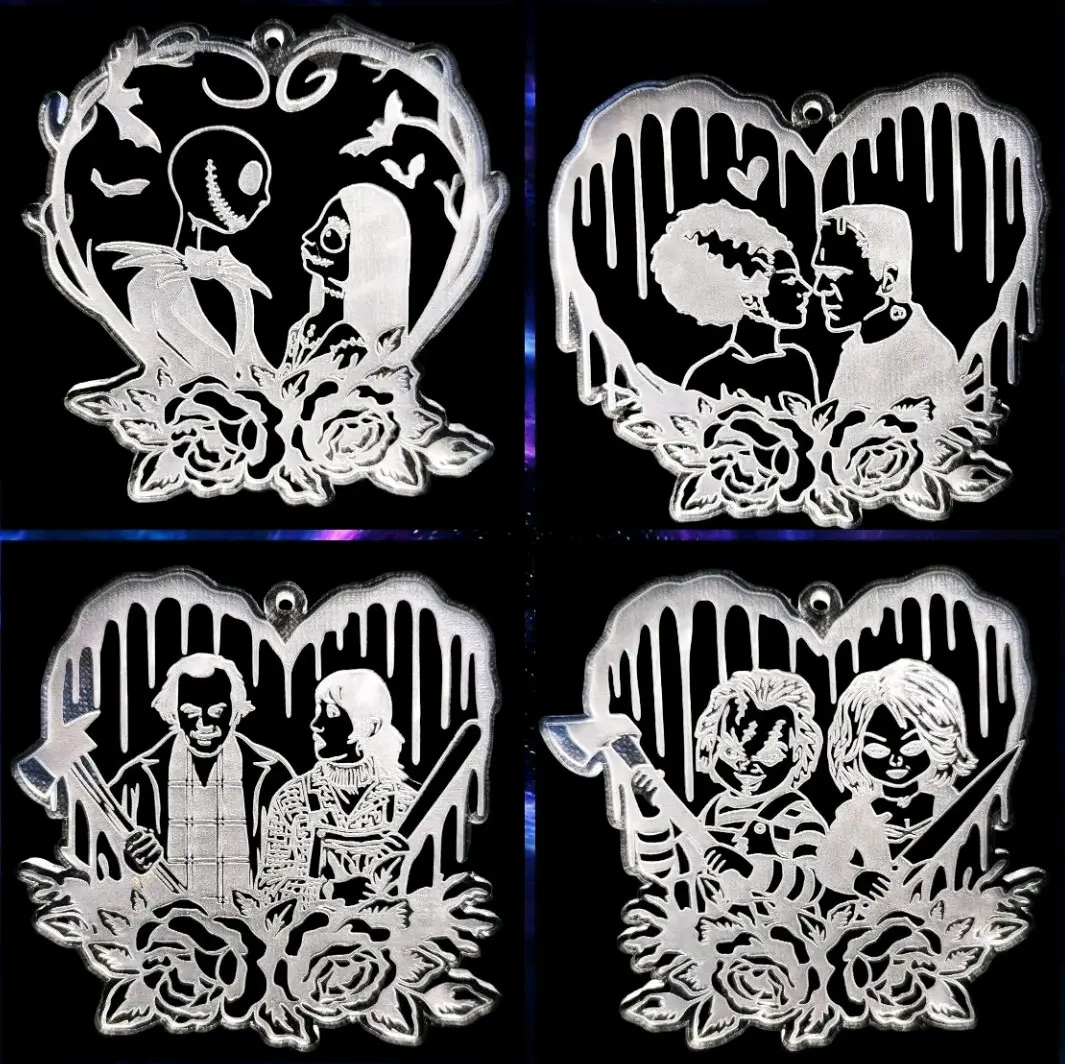 3 inch silicone keychain molds, horror lovers keychains