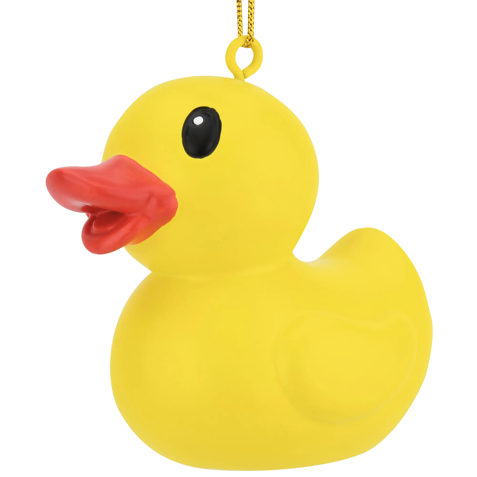 Tree Buddees Fun Rubber Ducky Christmas Ornament - Hand-Painted Resin Bath Toy - 2.5" x 2.25" - Perfect for Christmas Tree - White Elephant Gift