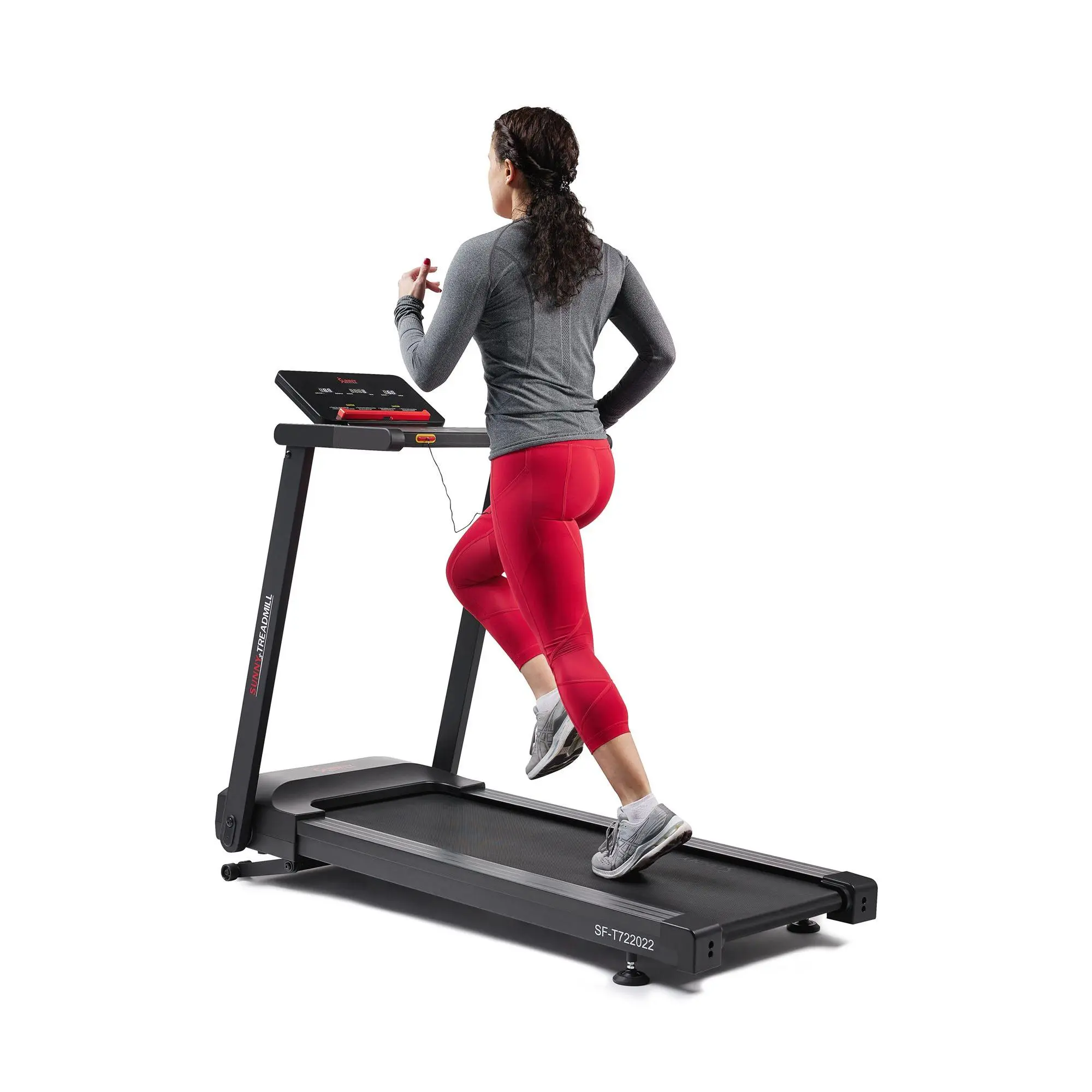 Sunny Interactive Slim Auto Incline Treadmill