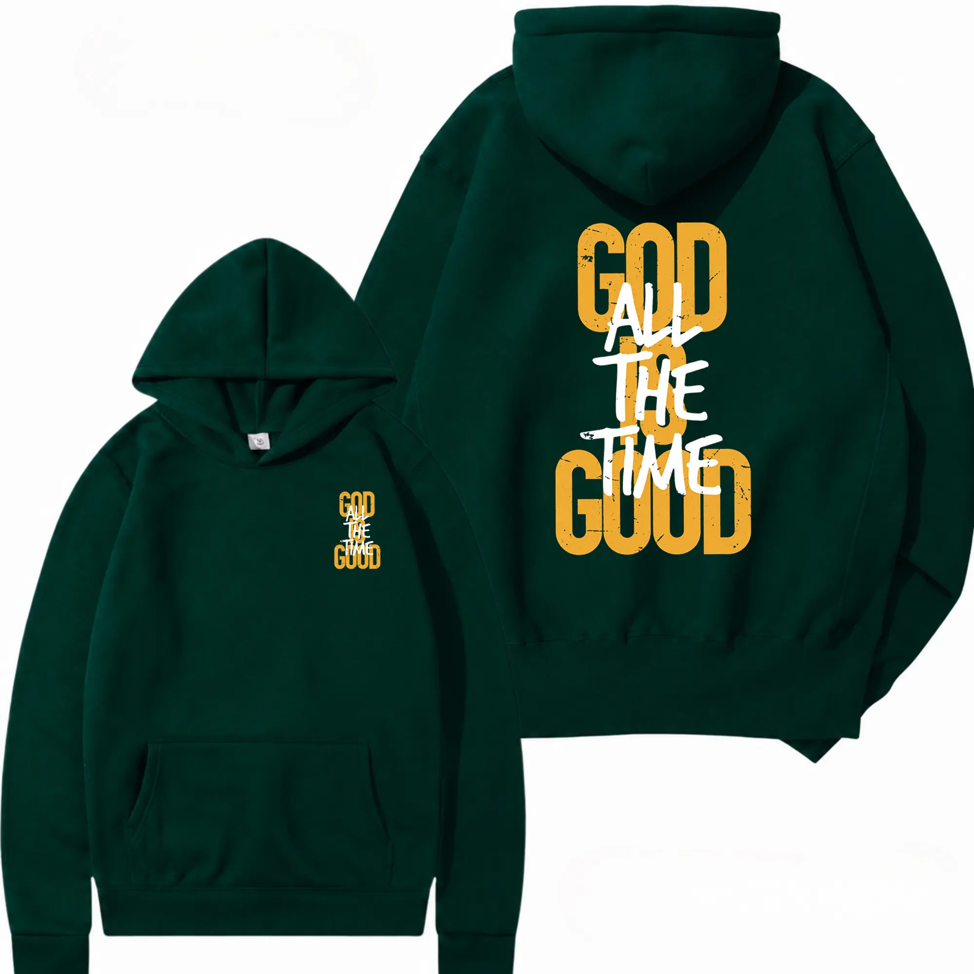 God’s Time Is Perfect Hoodie, Spanish Christian Faith Graphic Pullover, Soft Cotton Blend Unisex Casual Religious Hoodie, Church Daily Outfit Gift Top