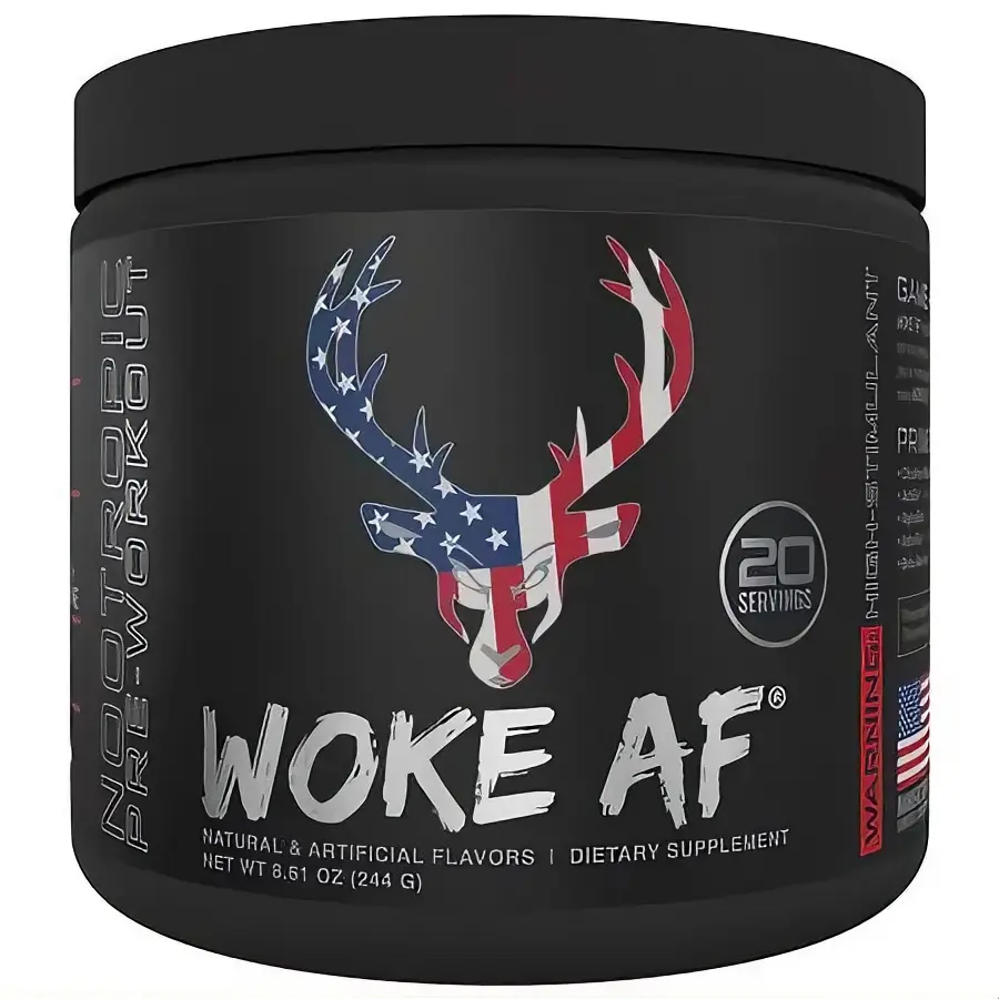 Bucked Up Woke AF Rocket Pop 20 Servings Dietary Supplement with Natural & Artificial Flavors 8.81 oz