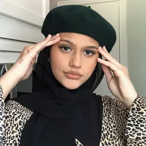 French Beret with Chiffon Hijab
