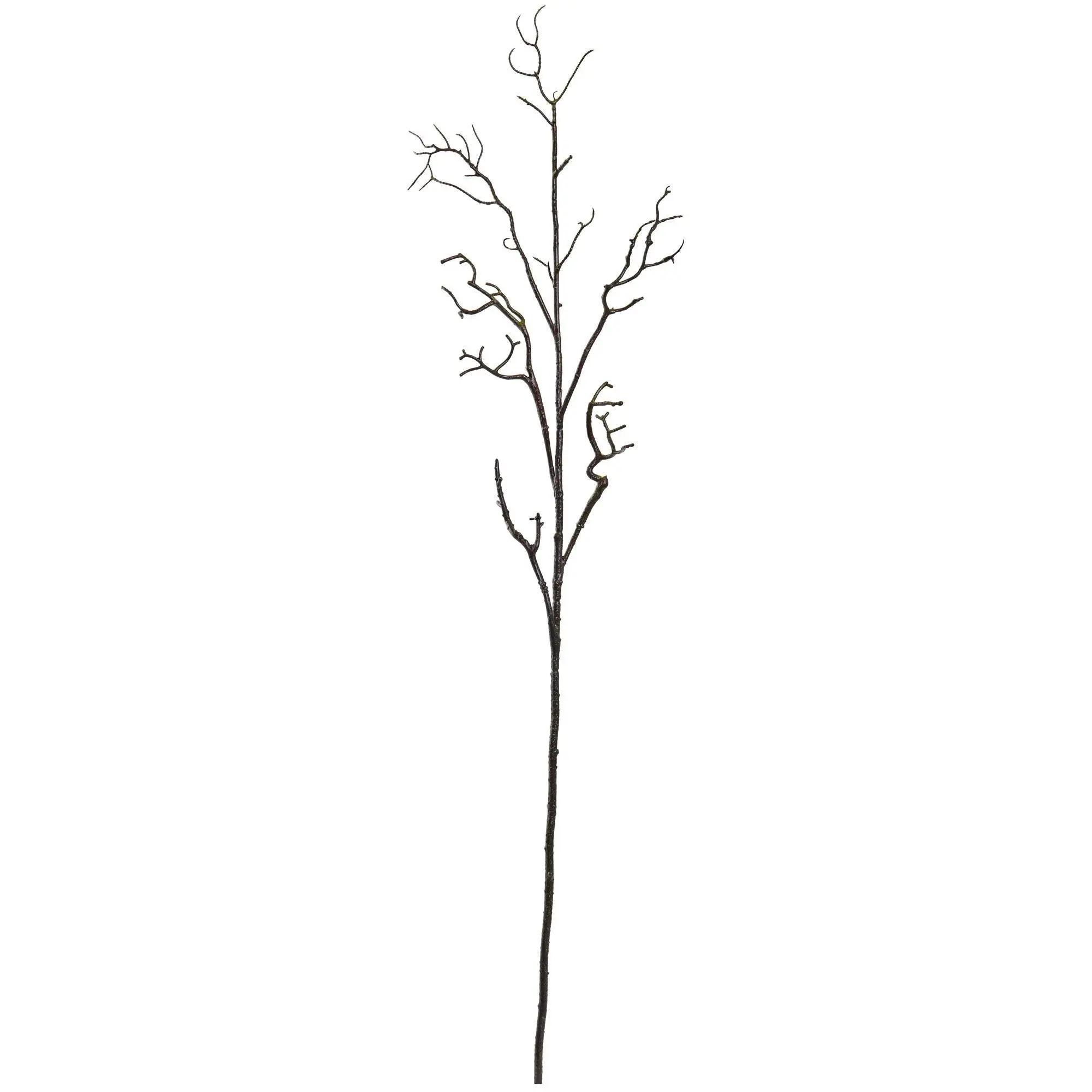 6-Piece 46in Minimalist Mysterious Thin Stems Tall Branches Deadwood Artificial Flower Set, Statement Decor for Home Decor Supplies