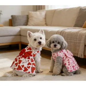 Single-piece floral print pet dress, adorned with a bow lightweight and breathable, suitable for spring, summer, and early autumn Very suitable for daily wear, featuring bright floral charm and elegant bow decorations dog clothes dog accessories pet stuff