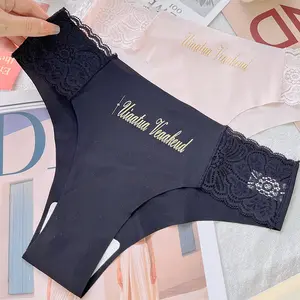 4Pcs Women's Seamless High-Stretch Low-Waist Panties, Silky Smooth Invisible Briefs, Lightweight, Soft & Breathable Basic Style, Elegant & Fashionable Seamless Thongs, Cotton Crotch, Everyday Underwear, M-XXXL,floral lace thong,lace patchwork thong panty