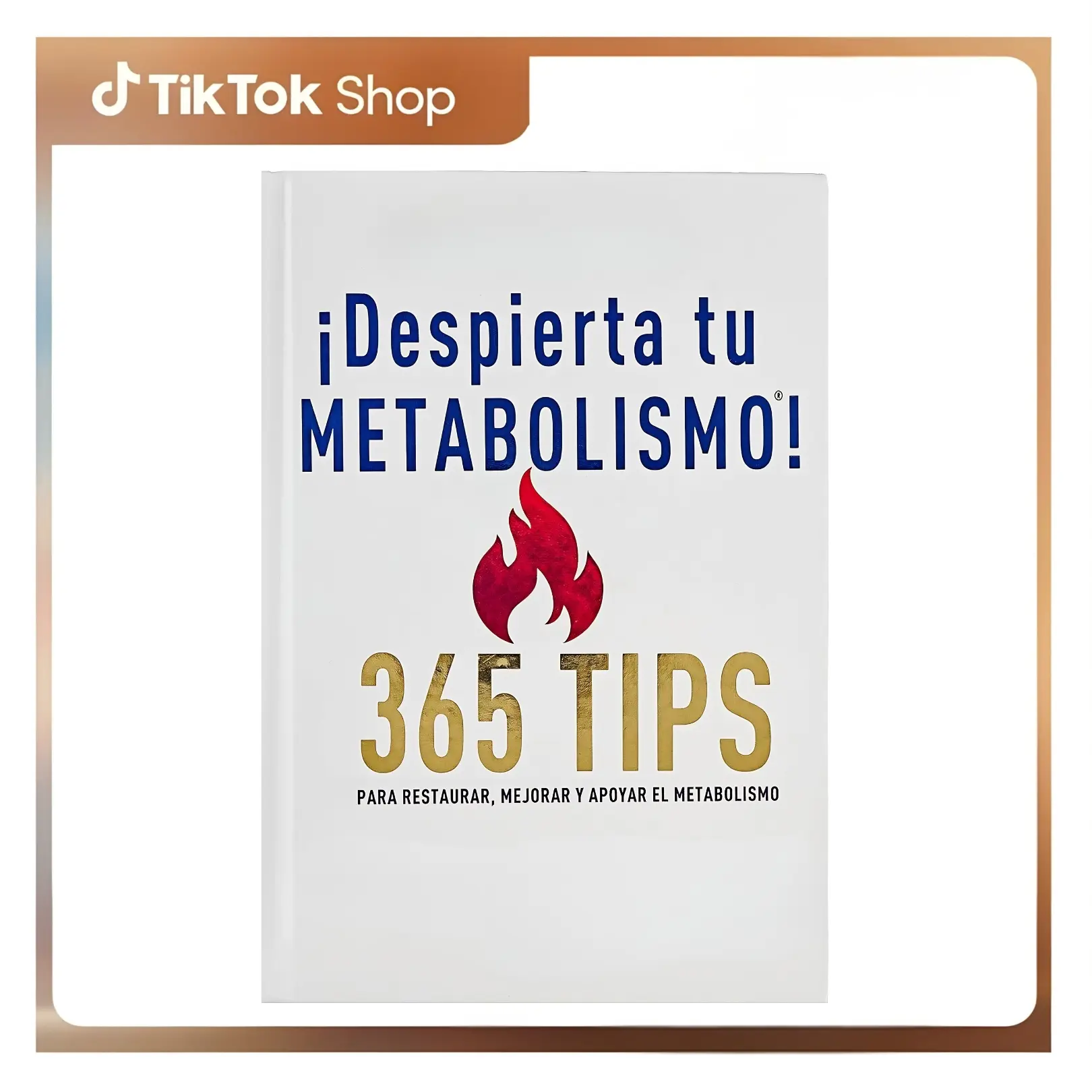 Despierta tu Metabolismo (Improve & Restore Metabolism) Hardcover Book by Frank Suárez - Spanish Edition, 387 Pages, 365 Practical Tips Based on Teachings of Metabolism Specialist for Health & Fitness Dieting Goals