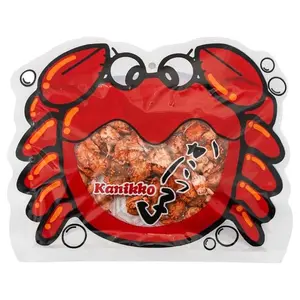 Okabe Kanikko Fried Japanese Crabs Crunchy Gourmet Snack 2.3oz (65g) Snack Size, 1 bag