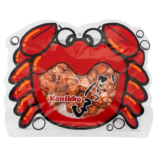 New !!! Okabe Kanikko Fried Japanese Crabs Crunchy Gourmet Snack 2.3oz (65g) Snack Size, 1 bag