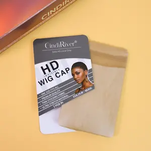 CindiRiver HD Wig Cap - Swiss HD Lace Only, One Size Fits All, Premium Quality, Thin Stocking Fabric, Ultra Stretch Material, Beige Color