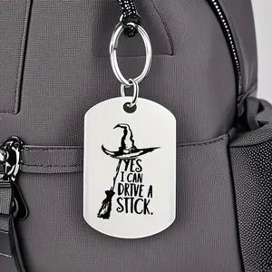 1Pc Stainless Steel Witch Hat Keychain - Retro Nostalgic Halloween Christmas New Year Magic Theme Party Gift for Men and Women, Durable Fantasy Lover Accessories