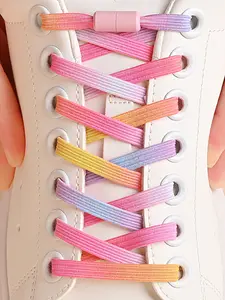1 Pair Elastic Lazy Shoe Laces with Capsule Buckle, No-Tie Fashion Shoelaces for Skate Shoes and Sports Shoes, All Seasons Casual Style