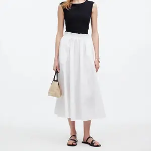 Madewell Cotton Midi Skirt