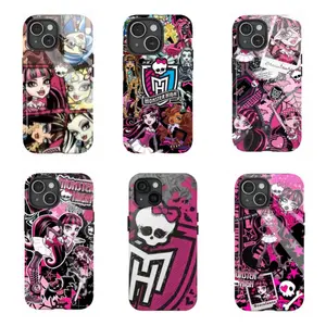 Monster High Cartoon Tough Phone Case,for iPhone 16 15 14 13 12 11 17Pro Max,for Samsung S25 S24 S23 S22 Ultra,Gift For Fans,Protective Cover Christmas/birthday Gift