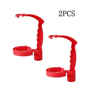 2pcs Adjustable Universal Bottle Handle Holder, Heavy-Duty Secure Grip for Large Beverage Jugs, Oil Pots, Milk & Water Jugs, Ergonomic Kitchen Pouring Assist Tool with Lock