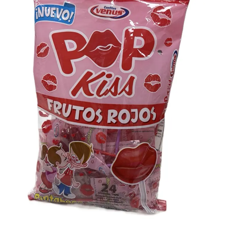 2 bolsa de Venus  Pop Kiss Frutos Rojos  24 und Candy Variety Pack Sour Sweet Flavors