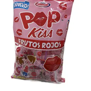 2 bolsa de Venus  Pop Kiss Frutos Rojos  24 und Candy Variety Pack Sour Sweet Flavors