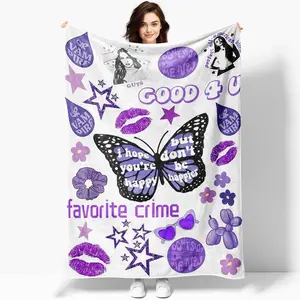 Olivia Singer Music Blanket Your Backstage Pass To Comfort Ultra Soft Plush Flannel Stage Ready Design For True Fans Perfect Cozy Companion For All Day Relaxation And Music Filled Moments