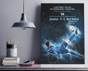 Cristiano Ronaldo Bicycle Kick Poster: Real Madrid, Champions League